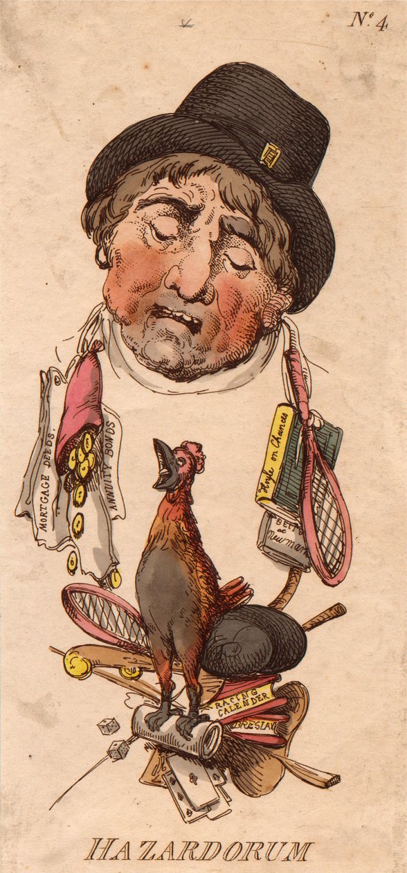 Koppen: Hazardorum door Thomas Rowlandson