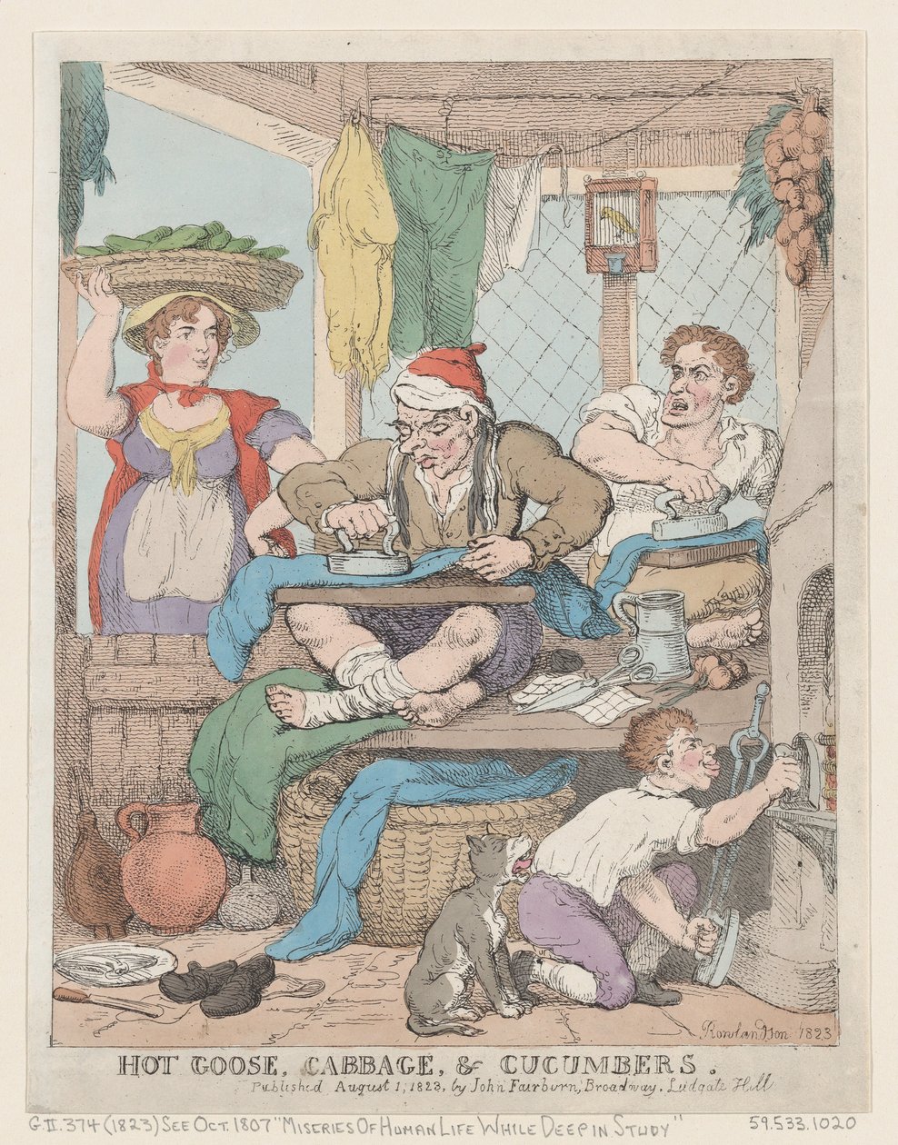 Heet Gans, Kool & Komkommers door Thomas Rowlandson