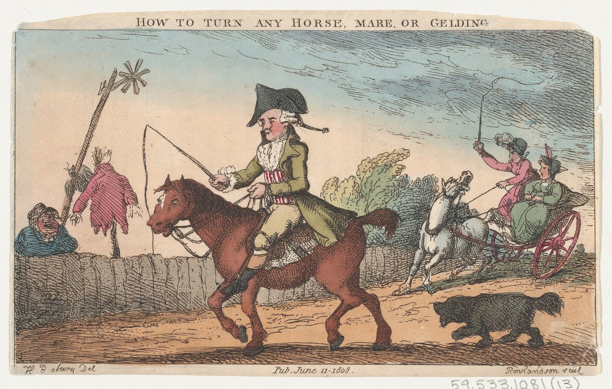 Hoe elk paard, merrie of ruin te keren door Thomas Rowlandson