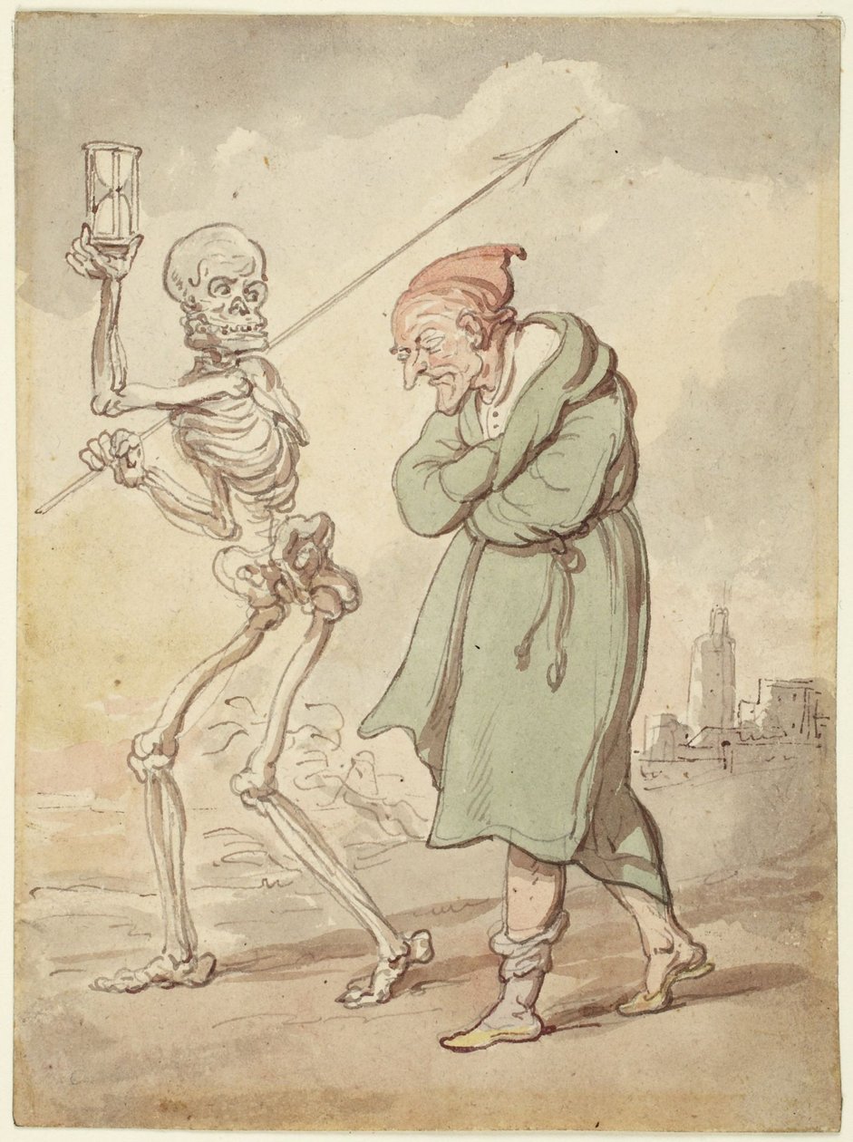 Illustratie bij De Dans van de Dood door Thomas Rowlandson