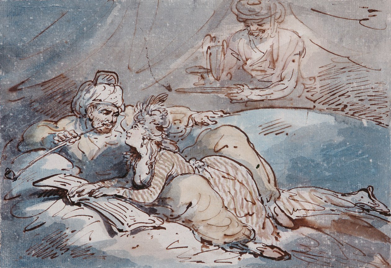 Liefde in het Oosten, c.1787 door Thomas Rowlandson