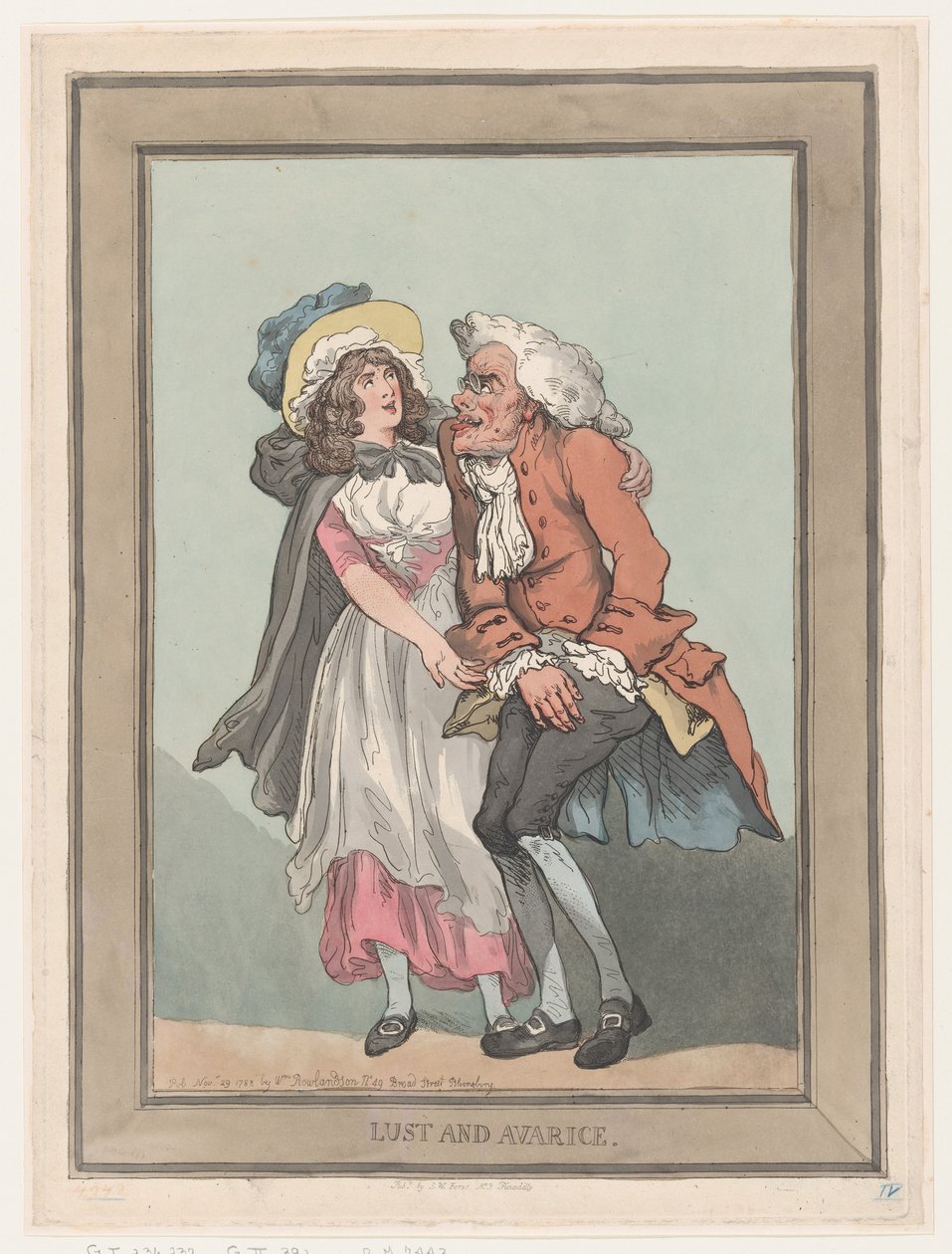 Lust en hebzucht door Thomas Rowlandson