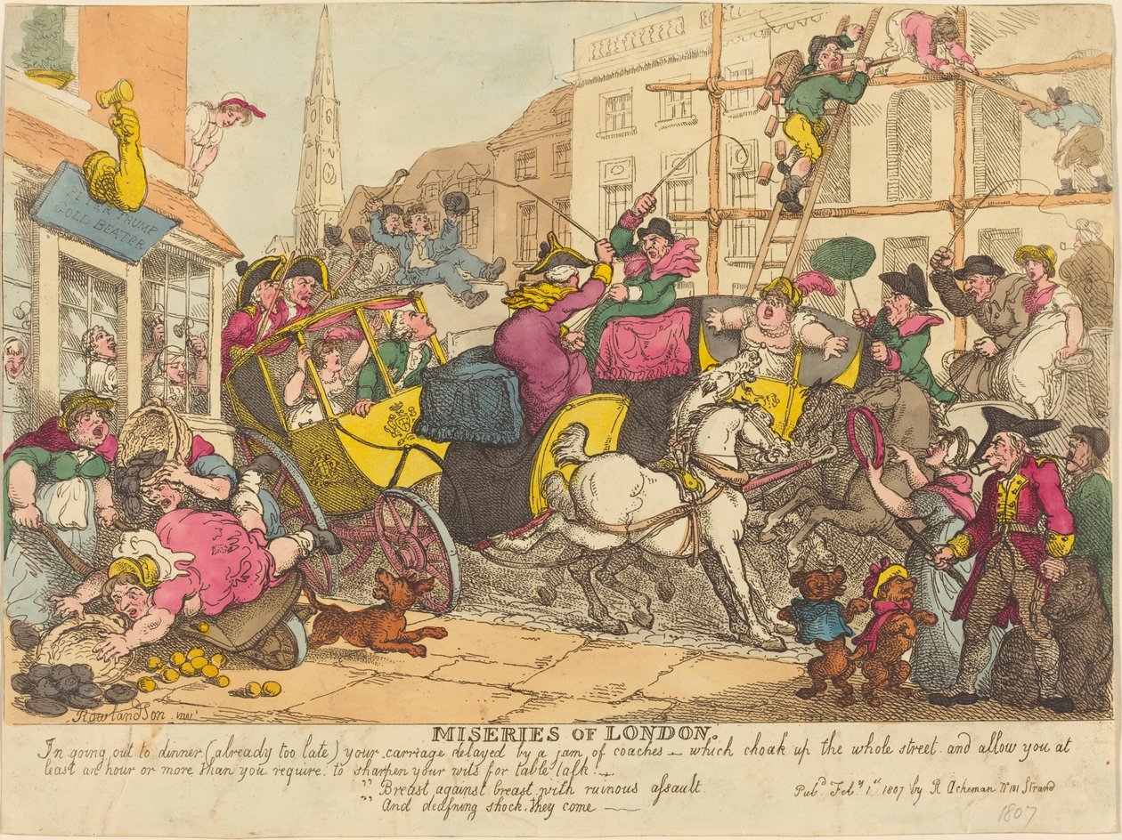 Ellende van Londen door Thomas Rowlandson