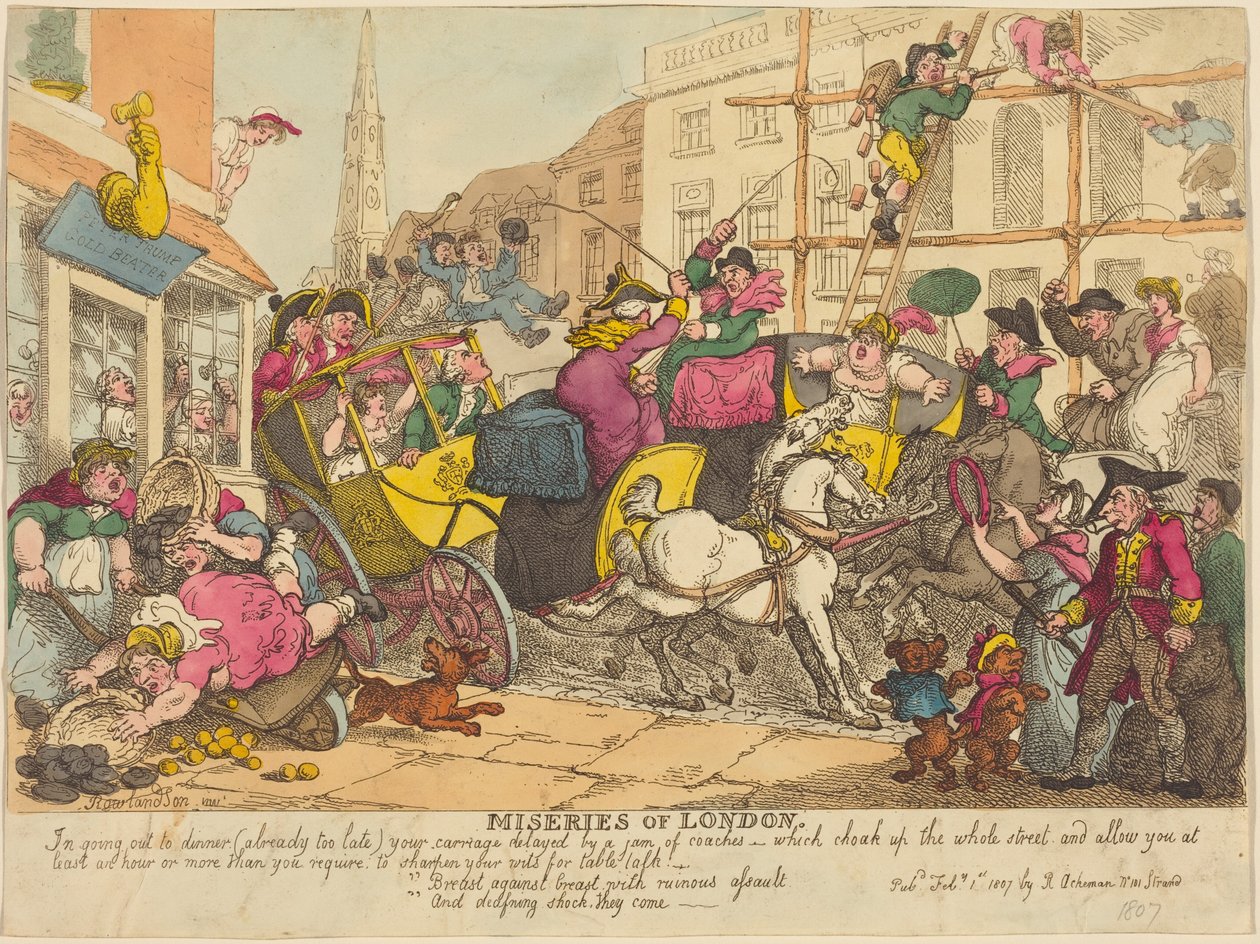 De ellende van Londen door Thomas Rowlandson