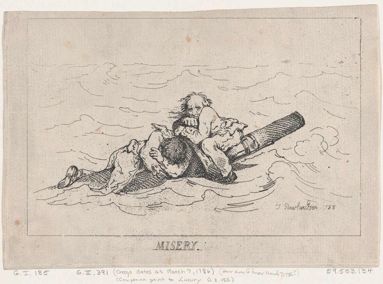 Ellende, 1785 door Thomas Rowlandson
