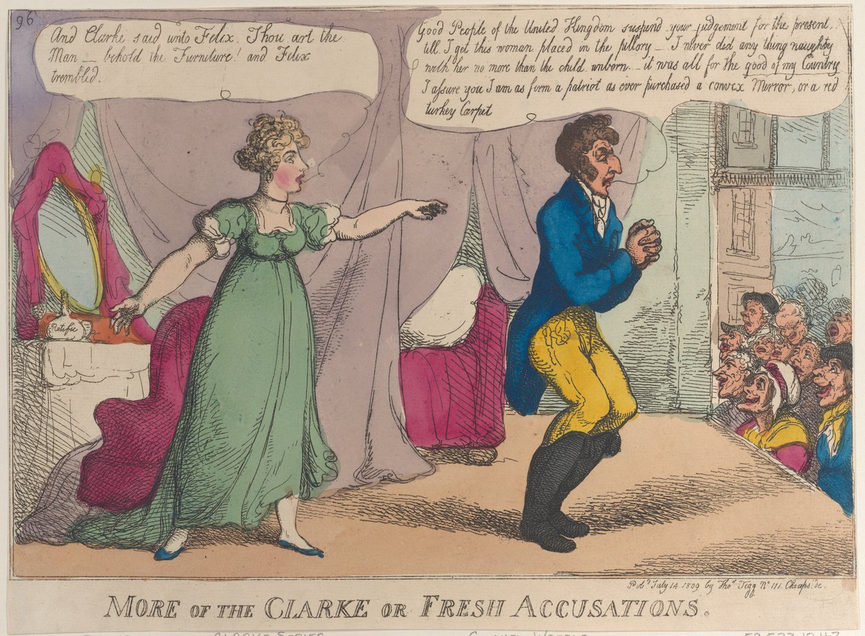 Meer van de Clarke of Verse Beschuldigingen door Thomas Rowlandson