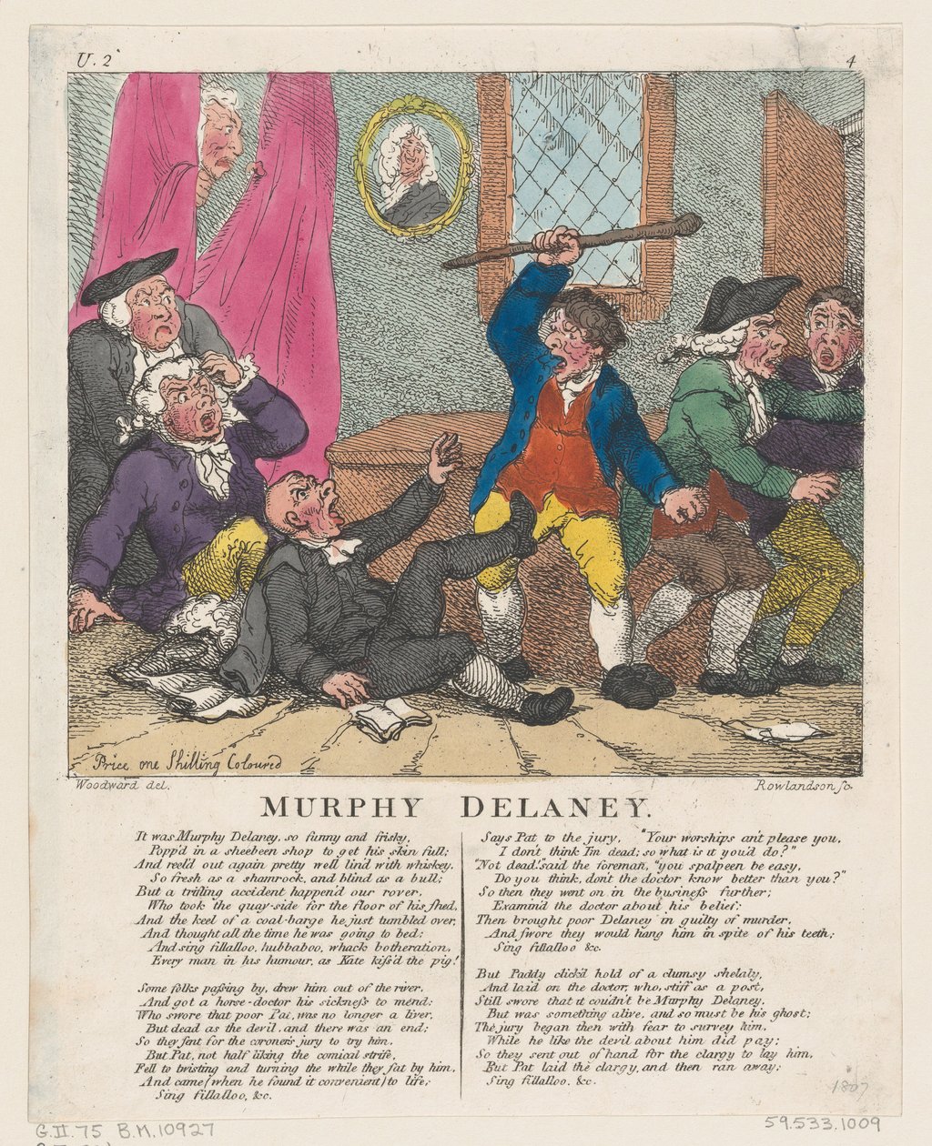 Murphy Delaney, 15 juni 1807 door Thomas Rowlandson