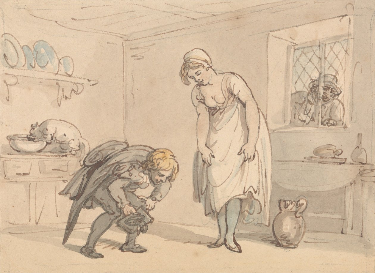 Nieuwe schoenen door Thomas Rowlandson