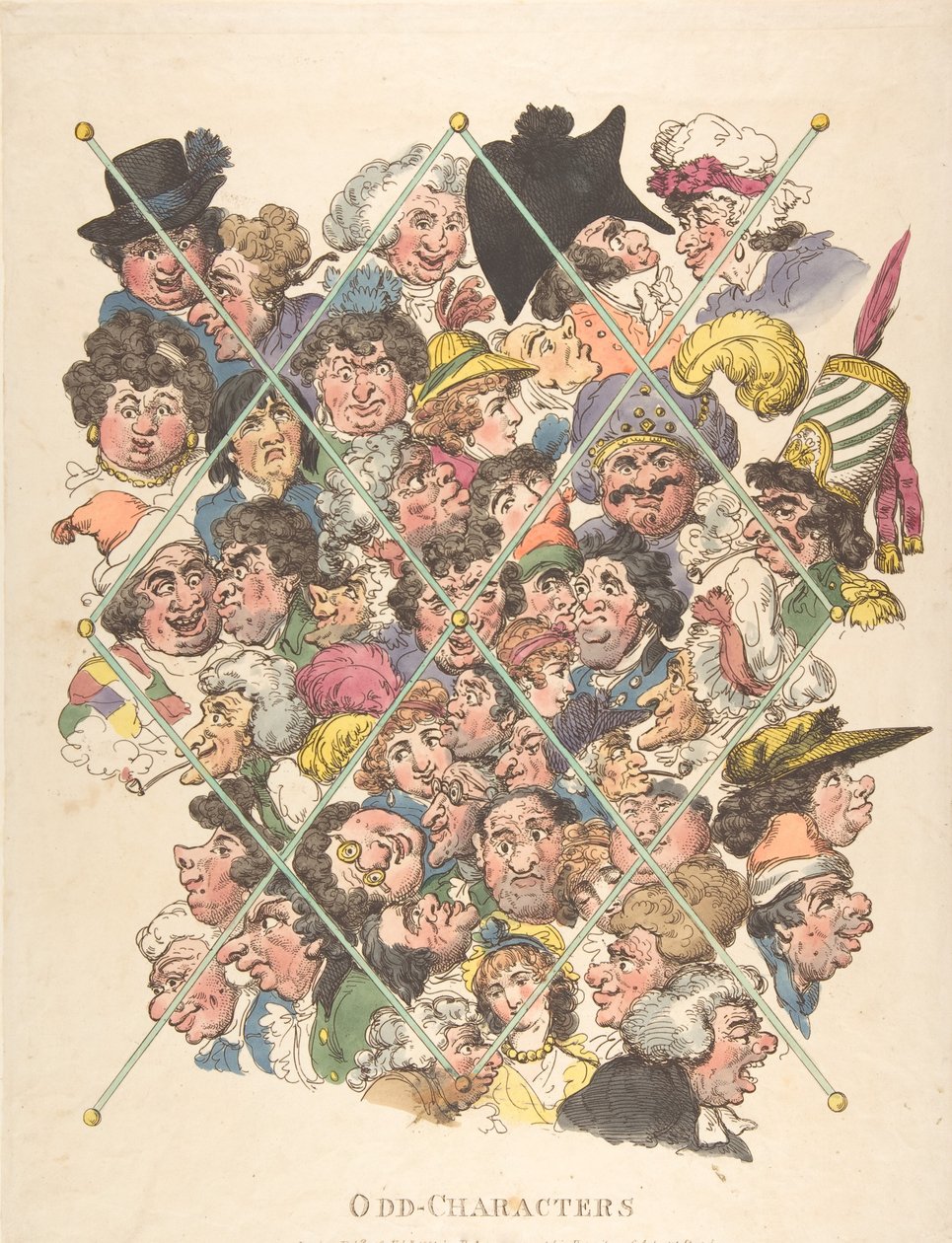 Vreemde karakters, 16 februari 1801 door Thomas Rowlandson