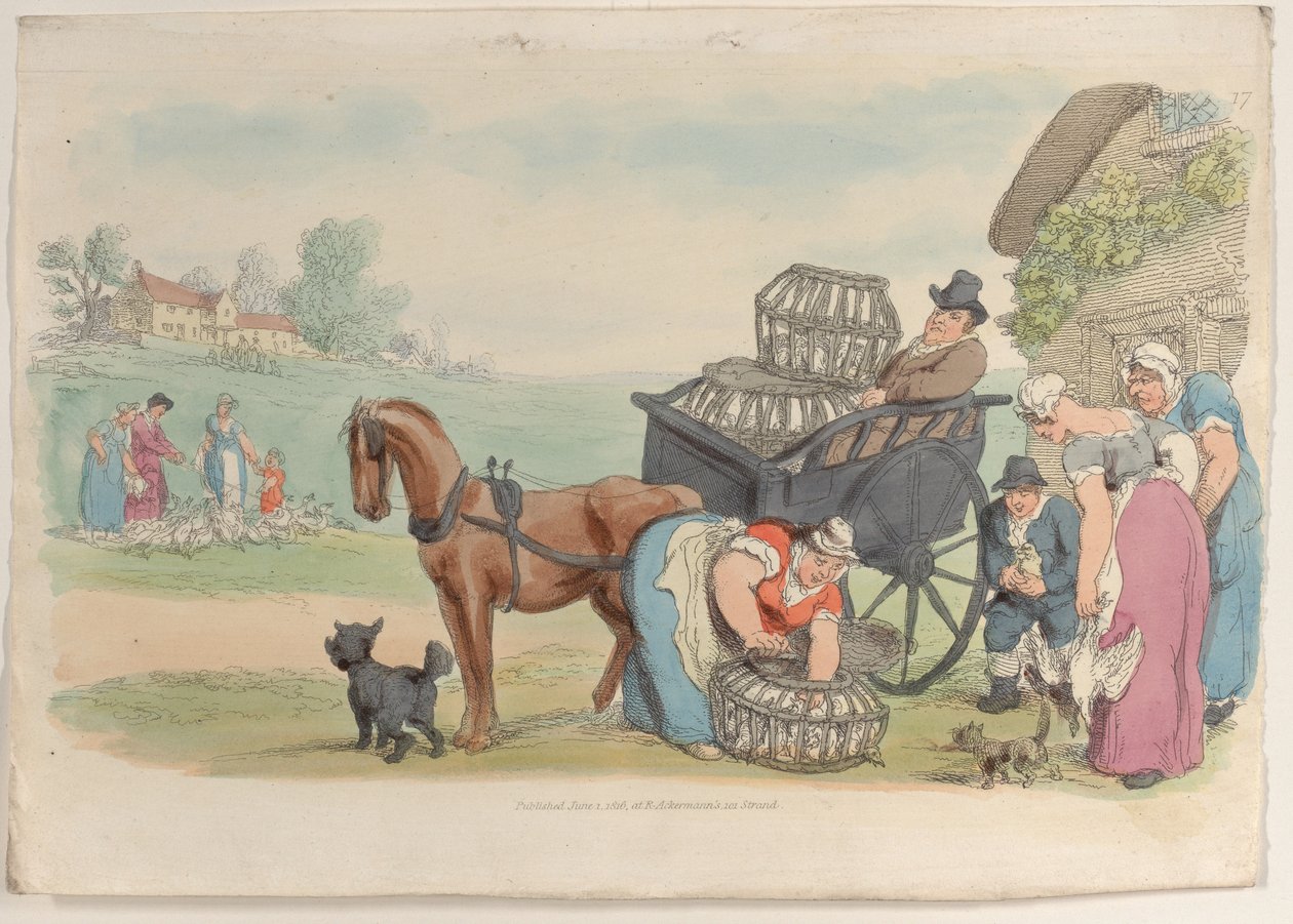Plaat 17, uit Wereld in Miniatuur door Thomas Rowlandson