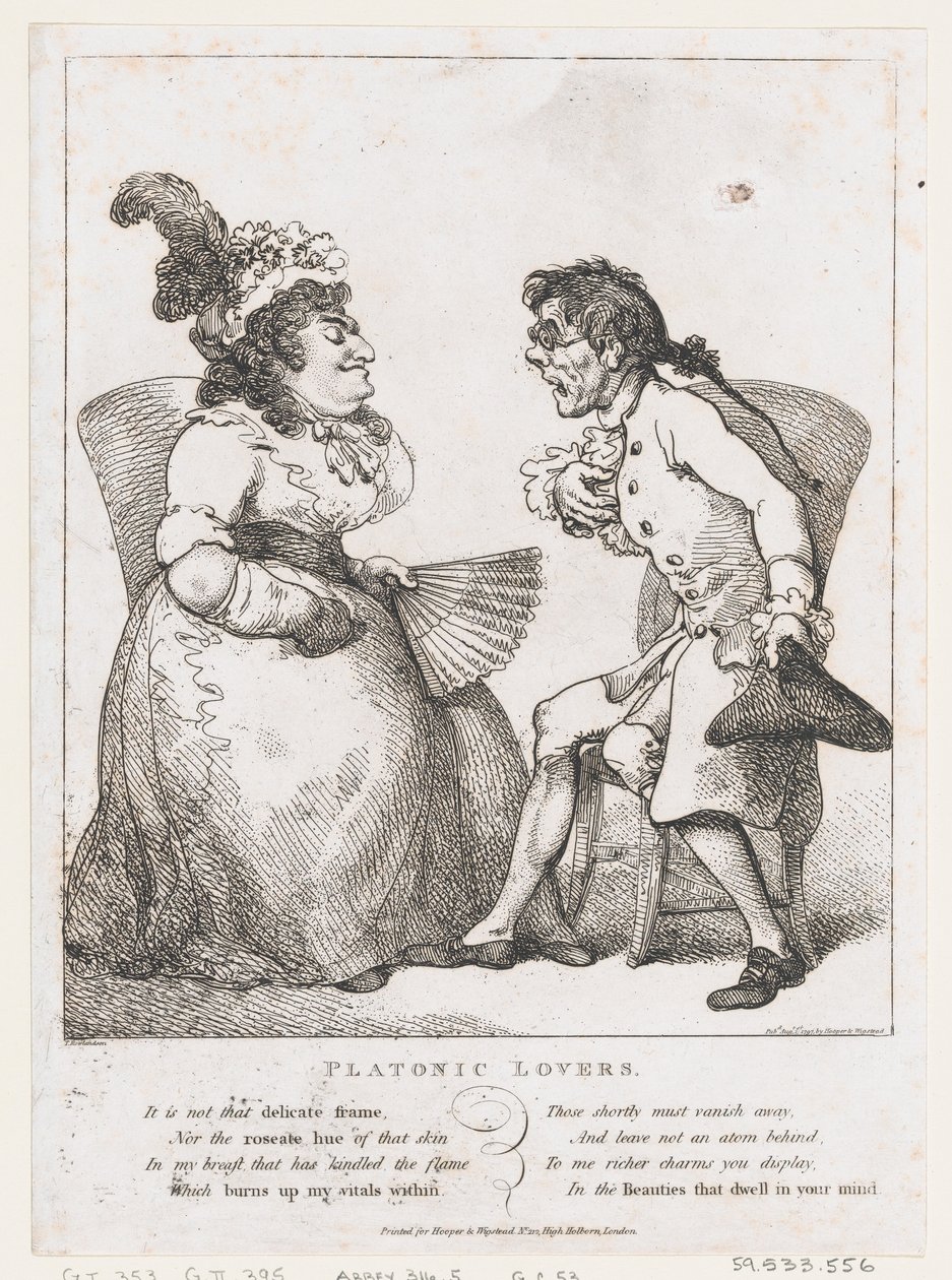 Platonische geliefden door Thomas Rowlandson