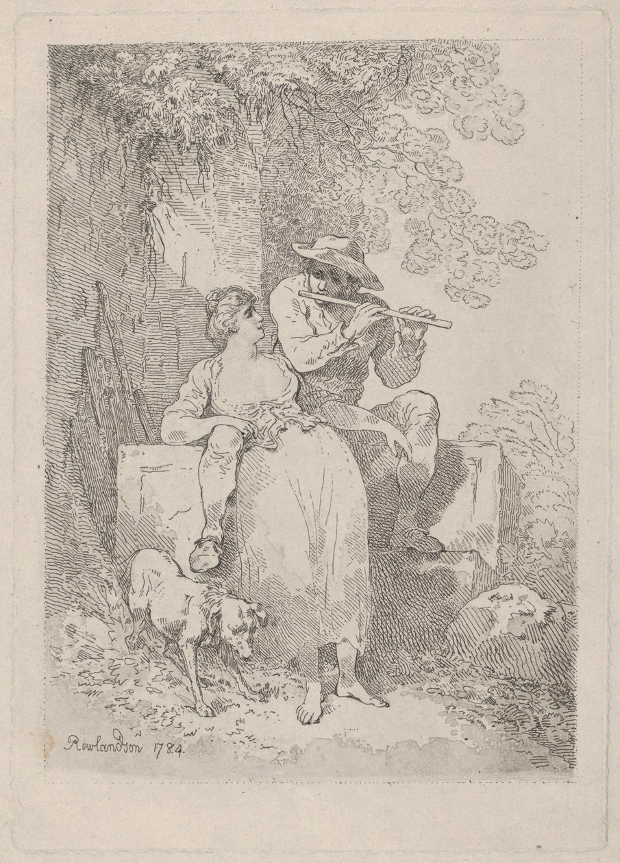 Rust van Arbeid op Zonnige Dagen, 1784-87 door Thomas Rowlandson