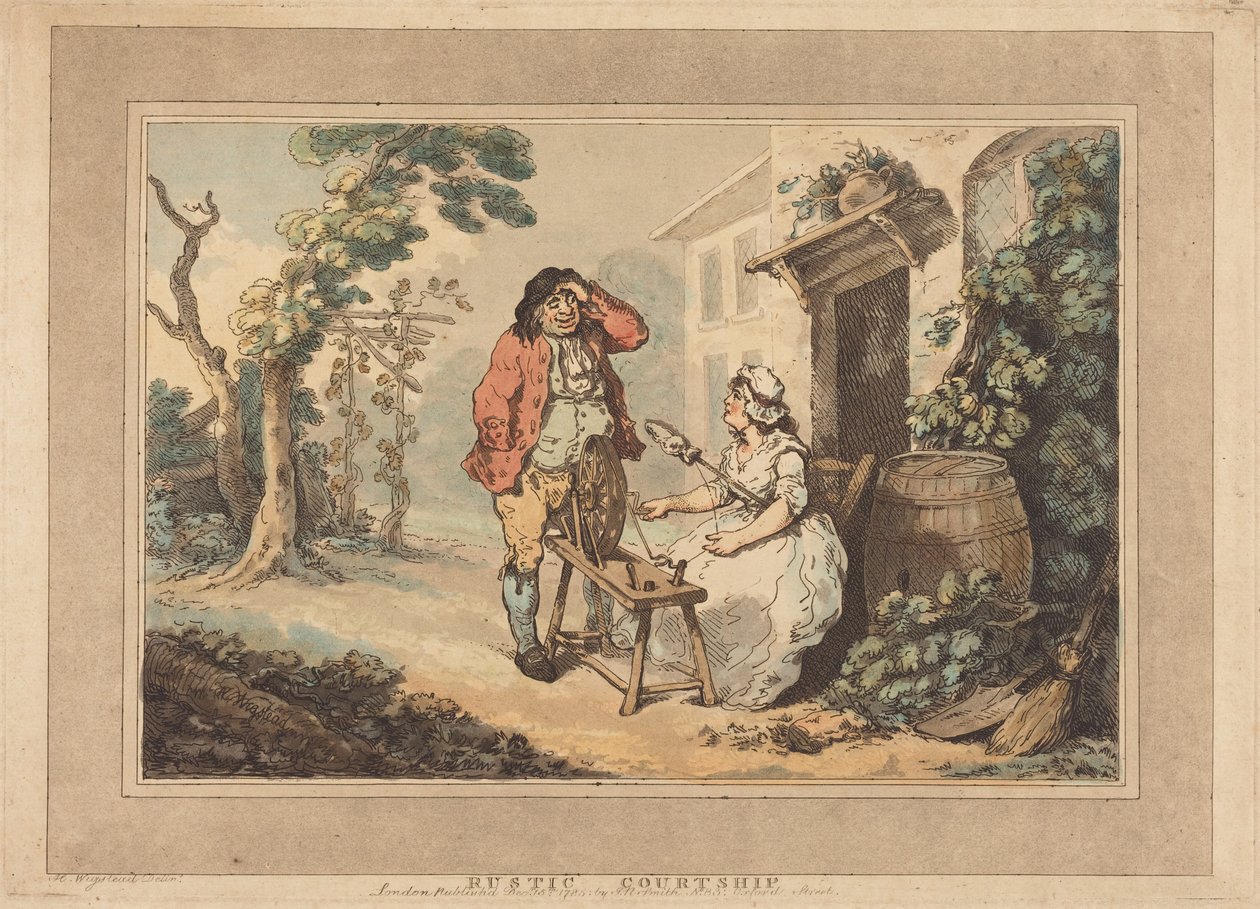 Rustieke verkering door Thomas Rowlandson