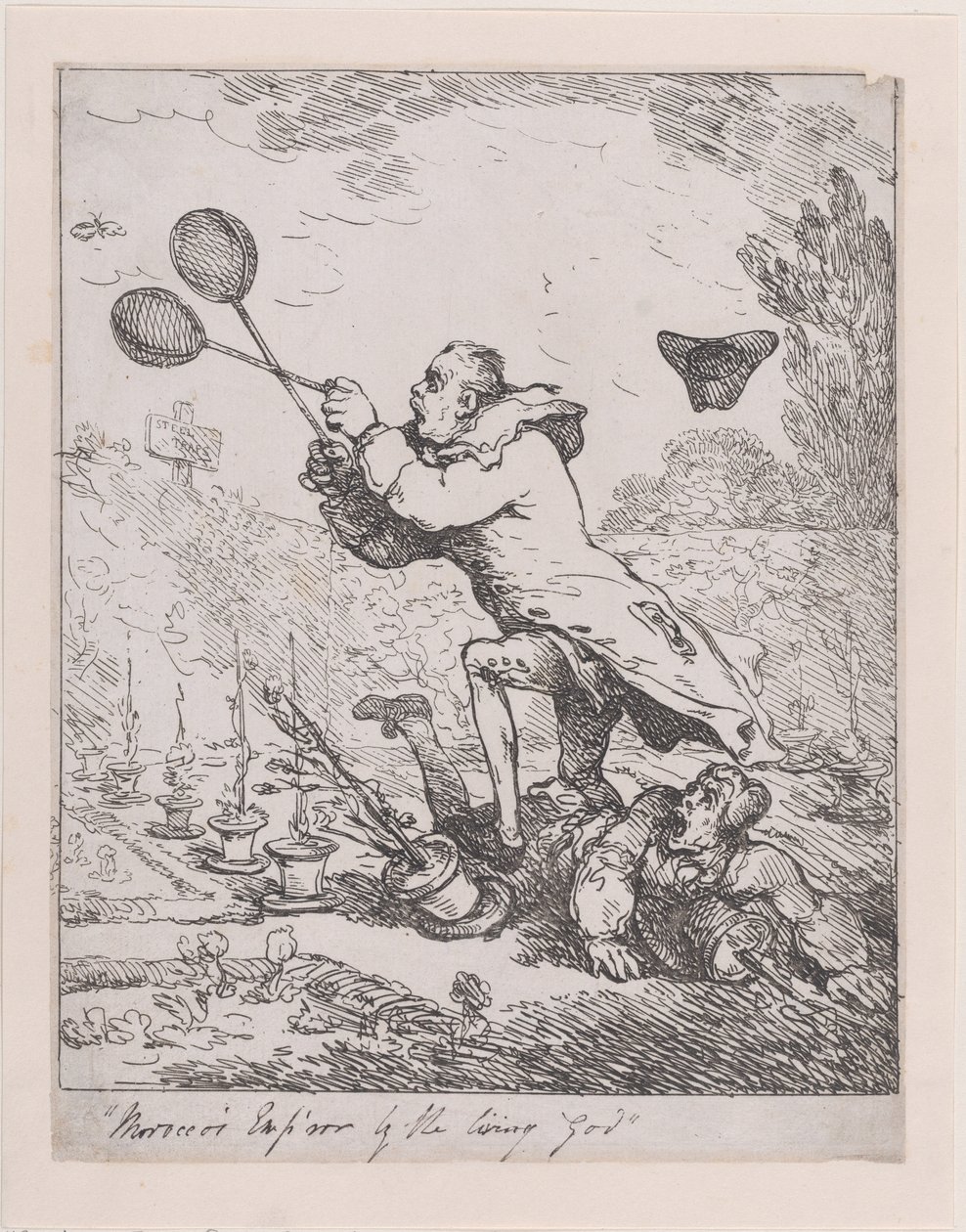 Sir Joseph Banks en de Keizer van Marokko, 1788 door Thomas Rowlandson