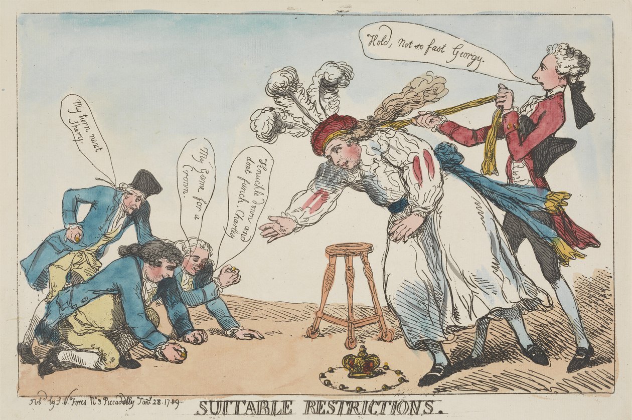 Passende beperkingen door Thomas Rowlandson