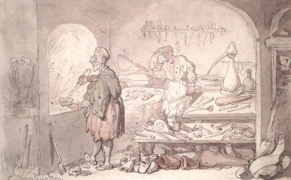 De alchemist door Thomas Rowlandson