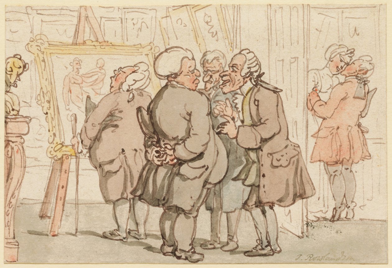 De kunstgalerie door Thomas Rowlandson