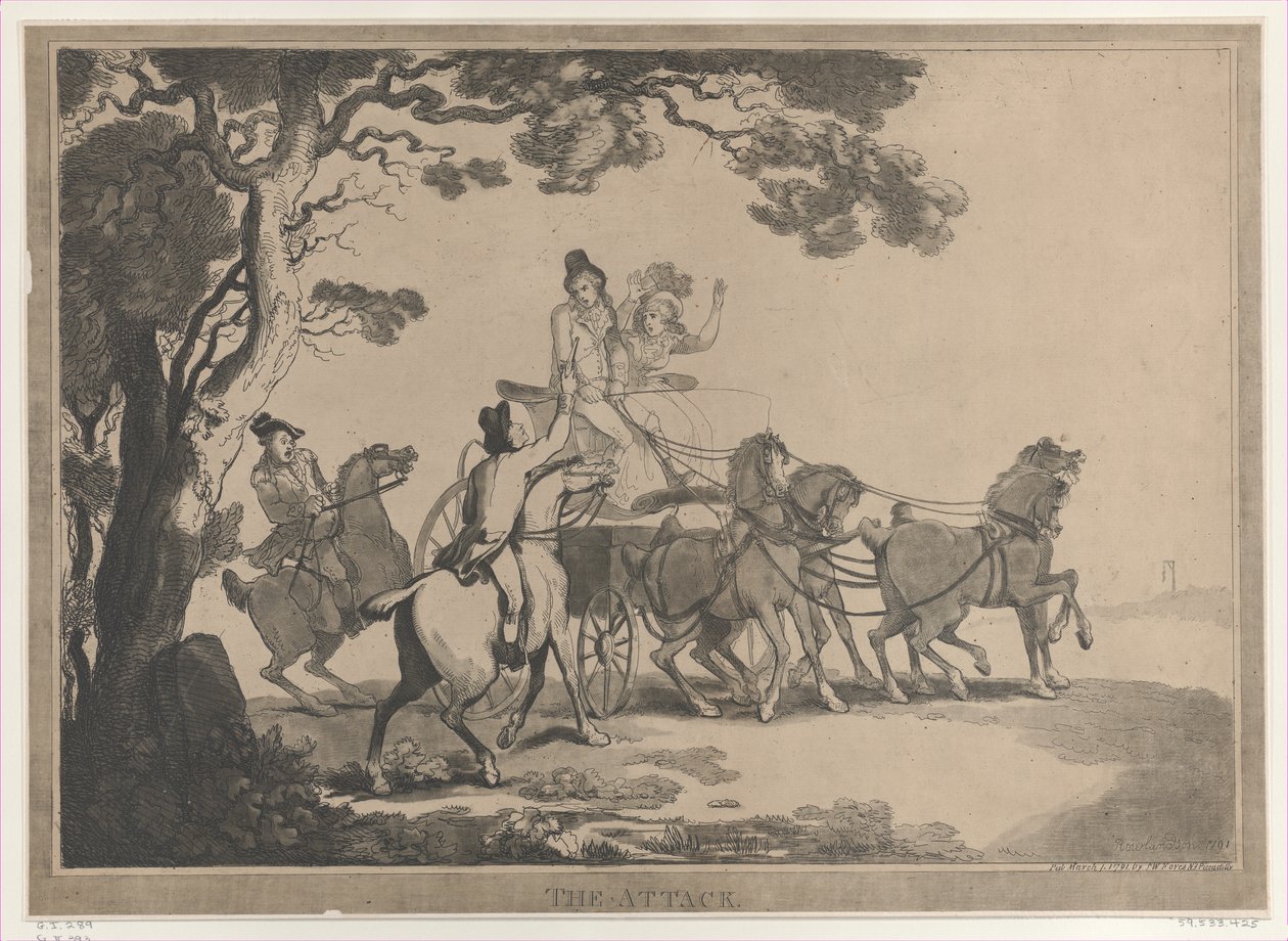 De aanval door Thomas Rowlandson