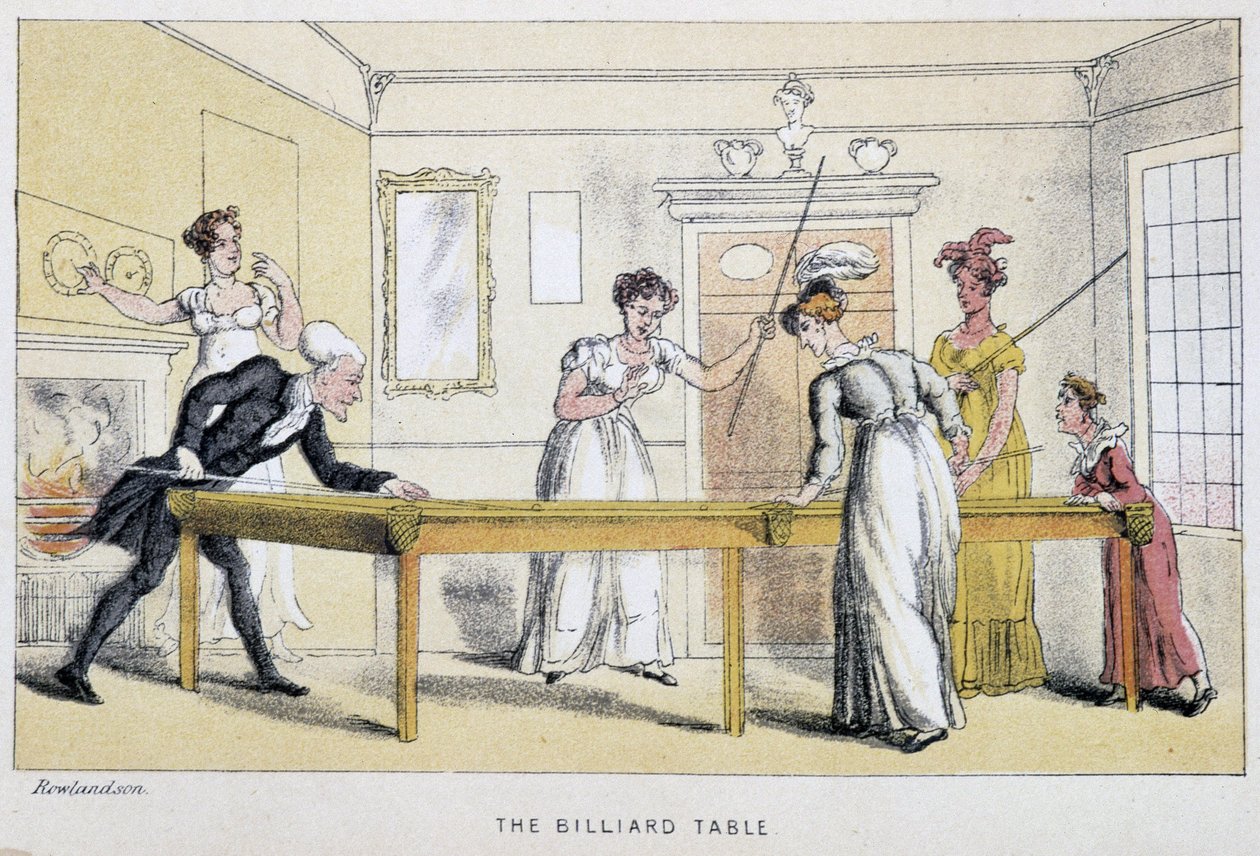 De biljarttafel in "Doctor Syntax