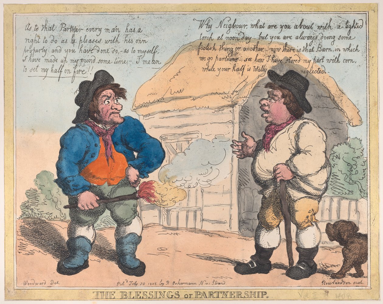 De Zegeningen van Partnerschap, 28 juli 1805 door Thomas Rowlandson