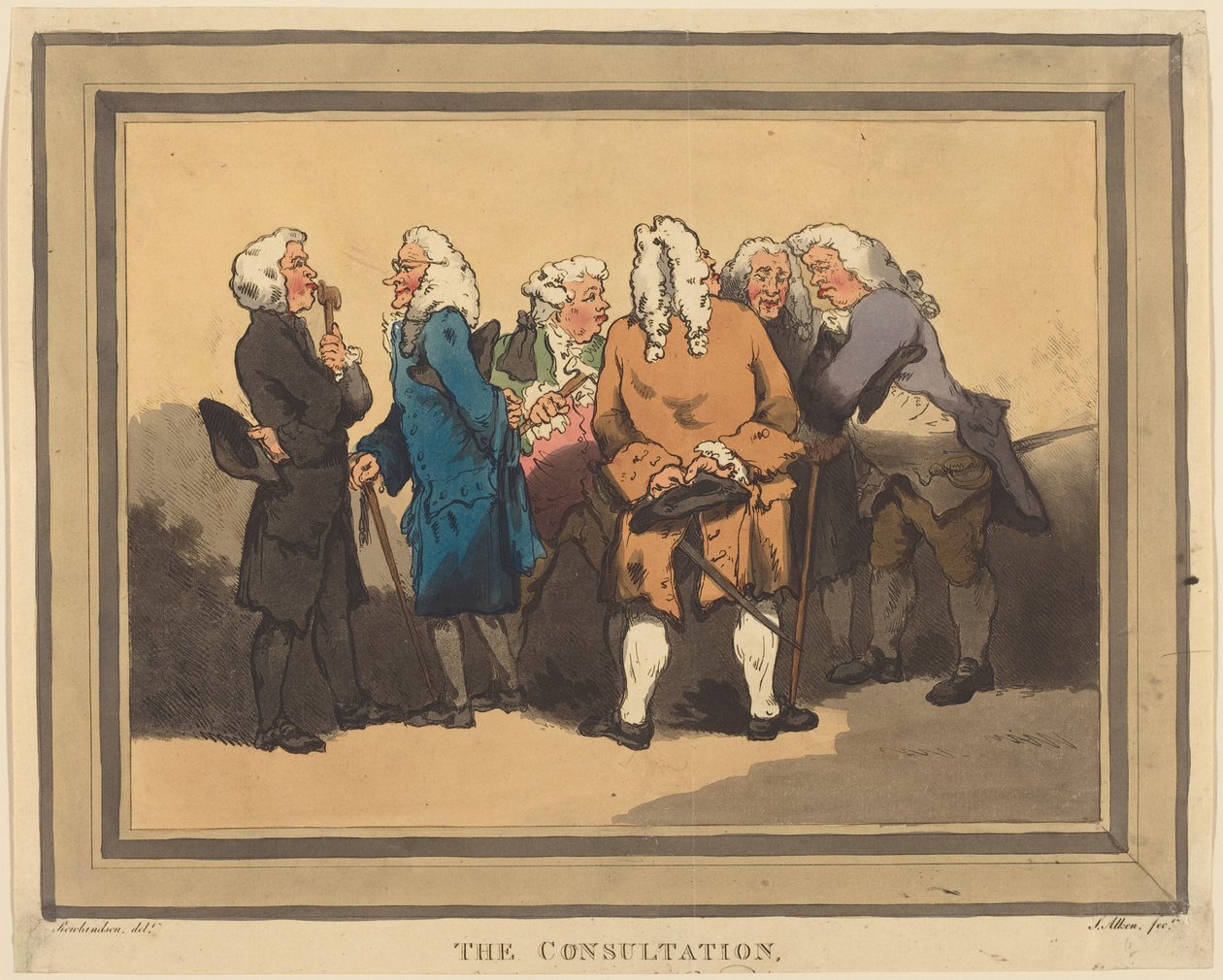 De raadpleging door Thomas Rowlandson