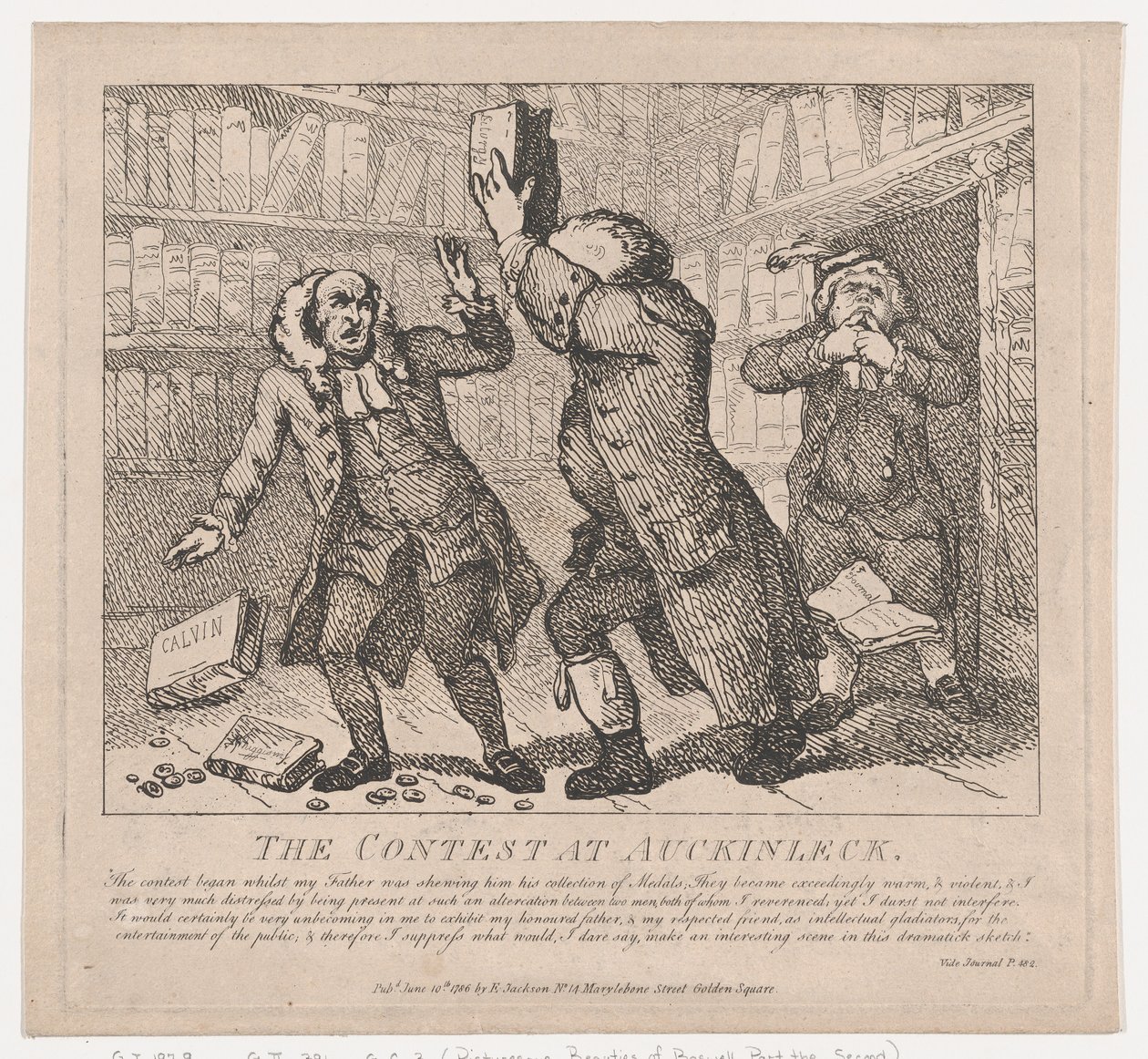 De Wedstrijd bij Auckinleck Pittoreske Schoonheden van Boswell, Deel Twee, 10 juni 1786 door Thomas Rowlandson