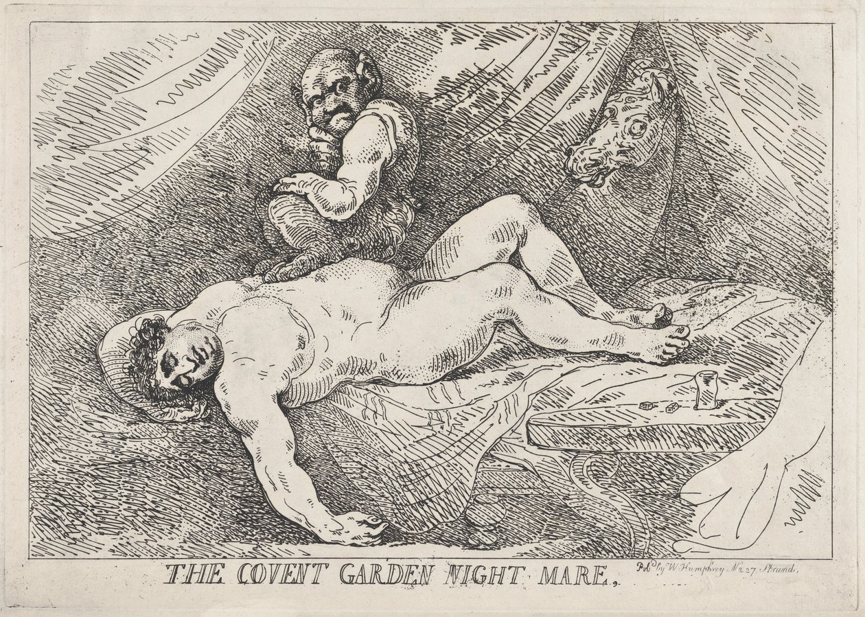De Covent Garden Nachtmerrie door Thomas Rowlandson