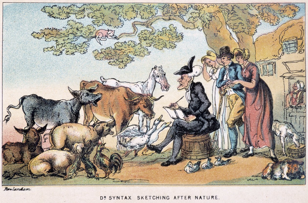 De dokter tekent boerderijdieren uit de natuur - in 