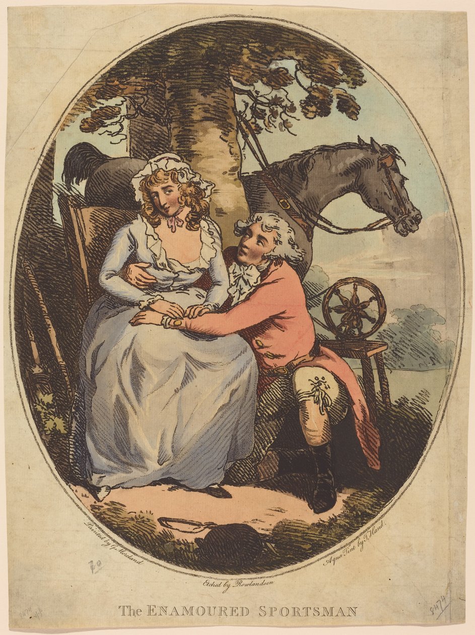De verliefde sportman door Thomas Rowlandson