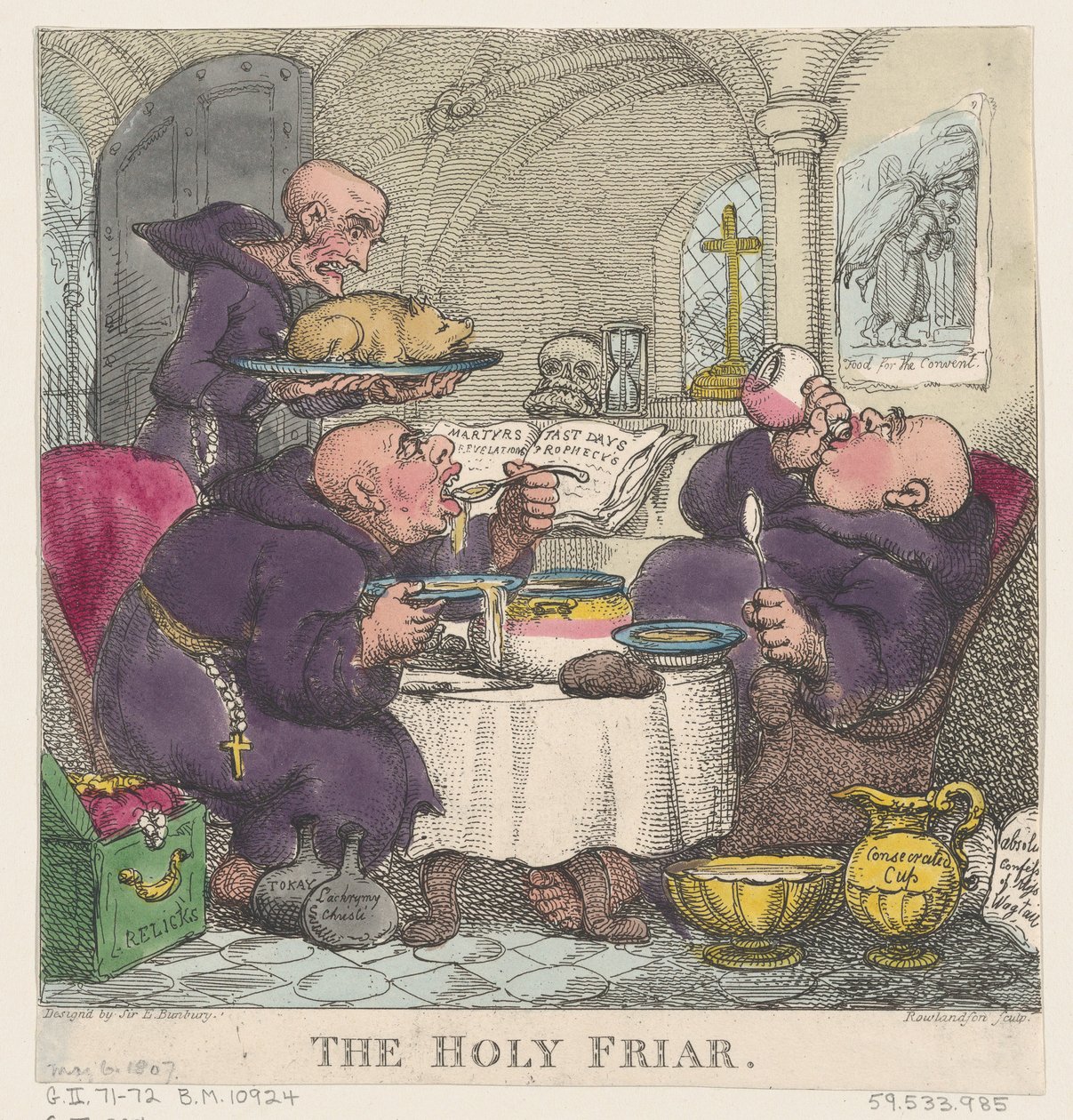 De heilige monnik door Thomas Rowlandson