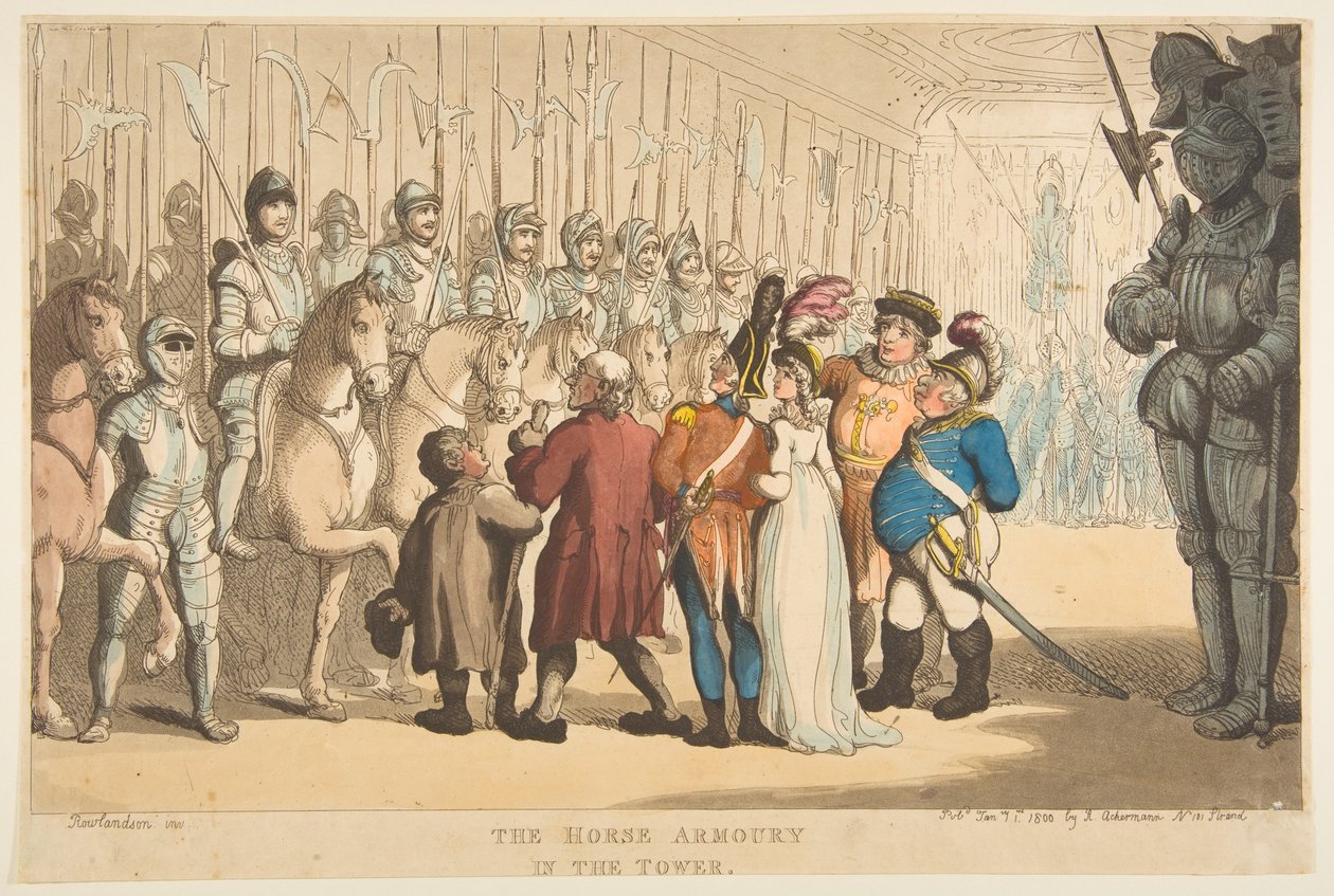 De Wapenrusting in de Toren, 1 januari 1800 door Thomas Rowlandson