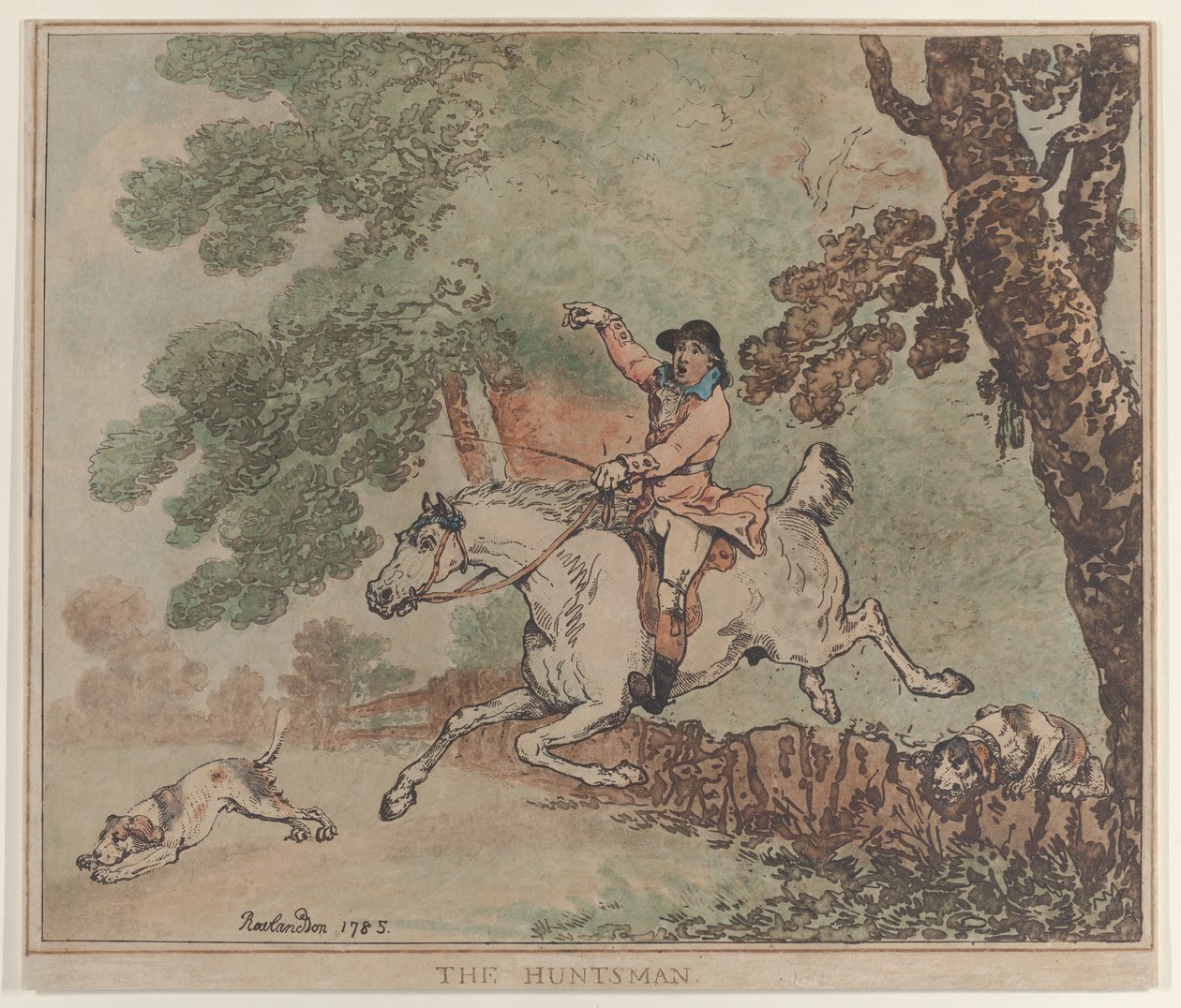 De jager door Thomas Rowlandson