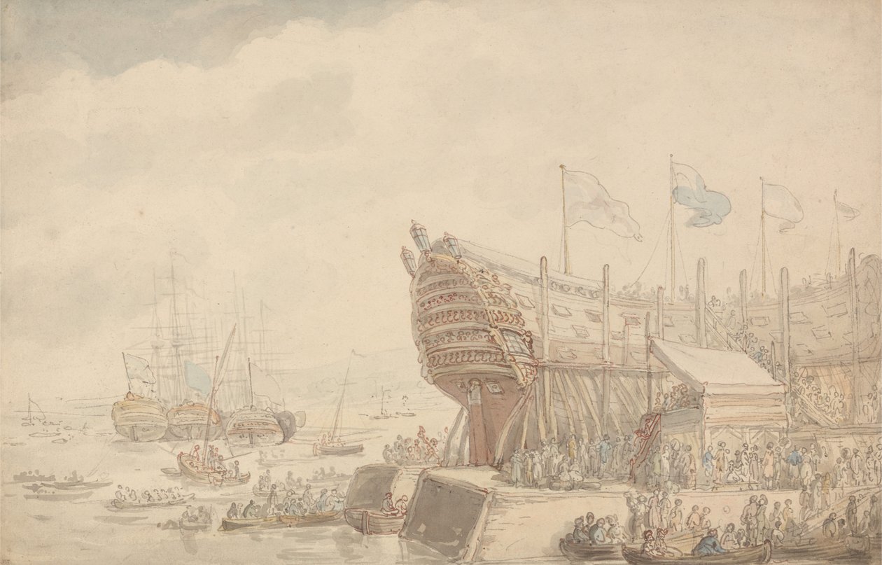De tewaterlating van H.M.S. 