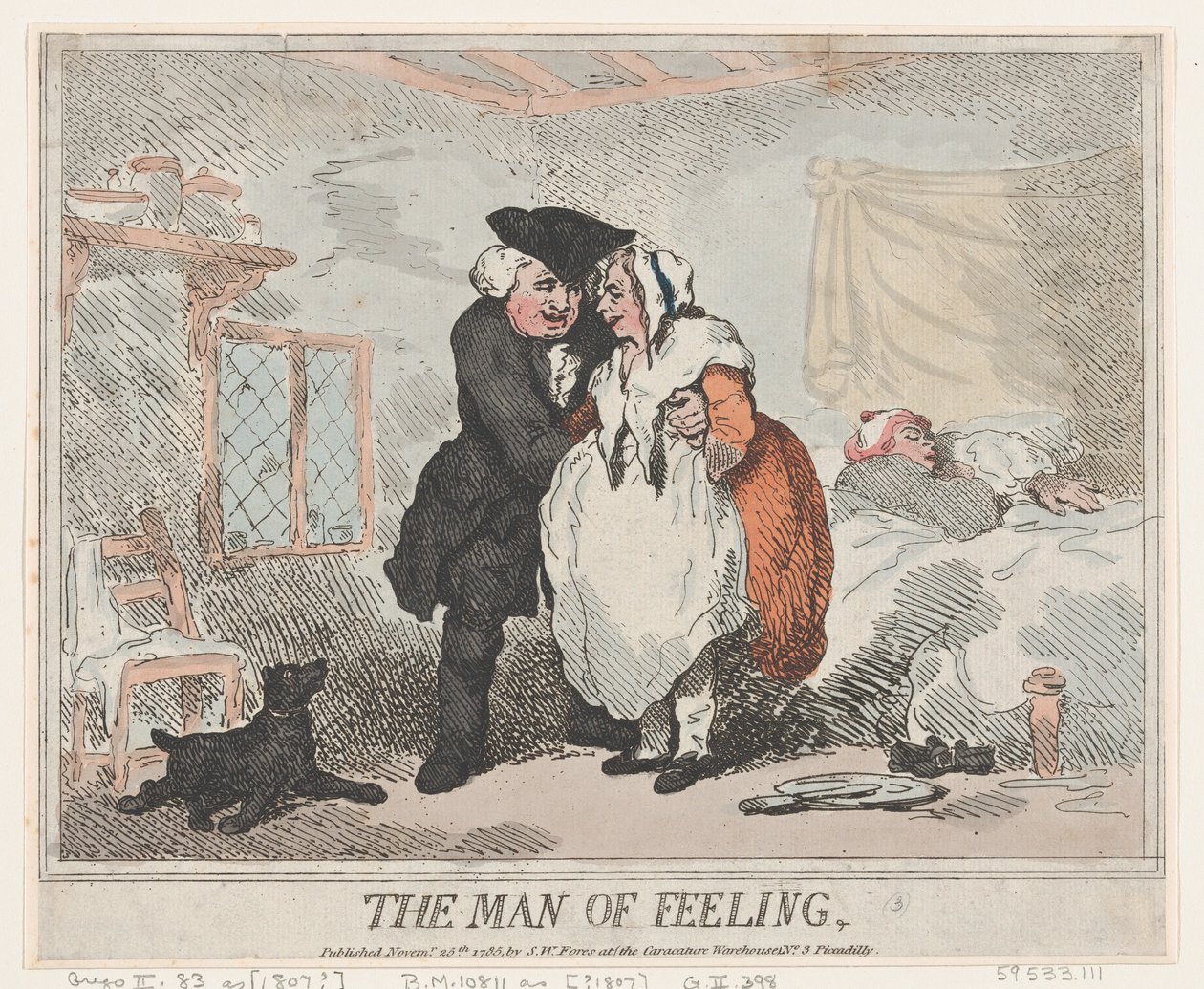 De man van gevoel, 25 november 1785 door Thomas Rowlandson