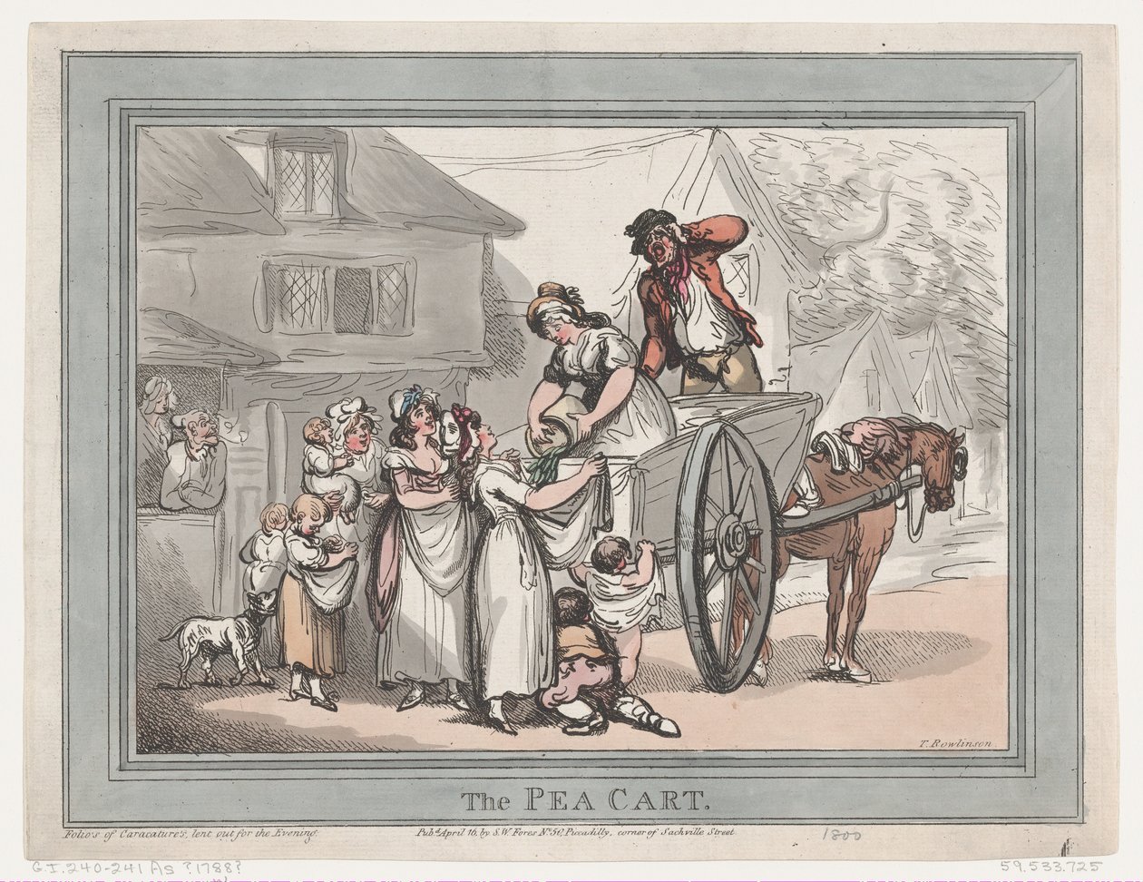 De Erwtenkar, 16 april 1788 door Thomas Rowlandson