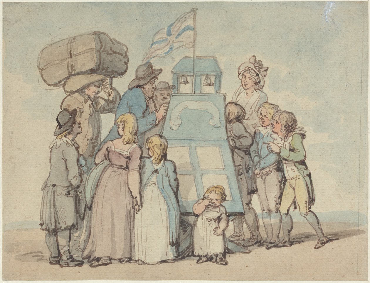 De Peep Show door Thomas Rowlandson