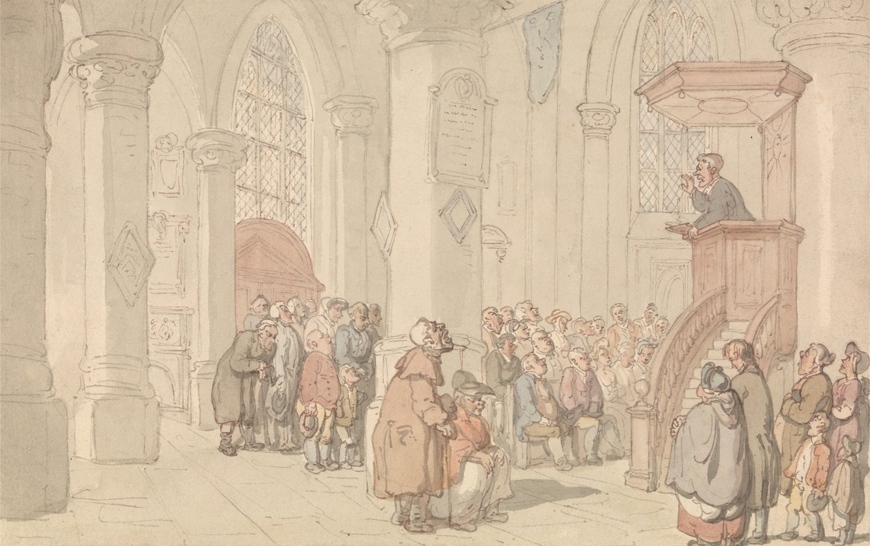 De predikant door Thomas Rowlandson