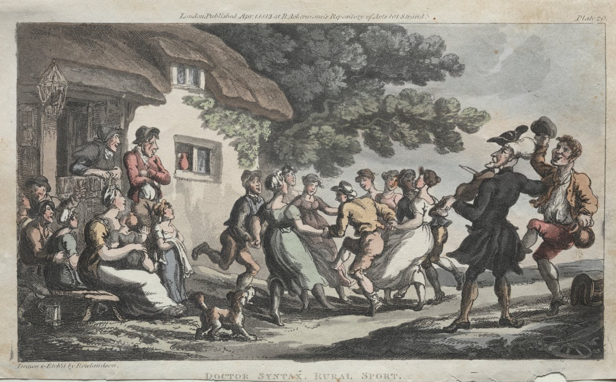De Eerwaarde Dr. Syntax Plattelandsport, 1813 door Thomas Rowlandson