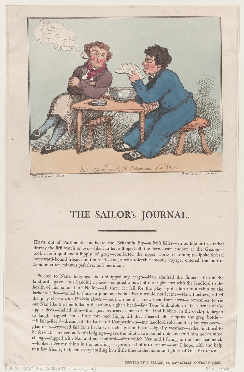 Het dagboek van de zeeman door Thomas Rowlandson