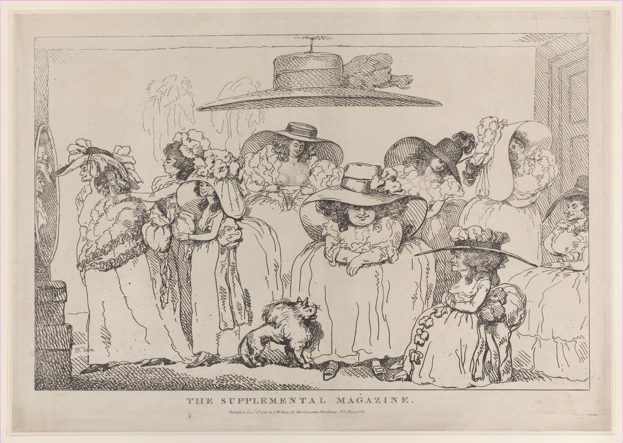 Het Aanvullende Tijdschrift, 1 januari 1786 door Thomas Rowlandson