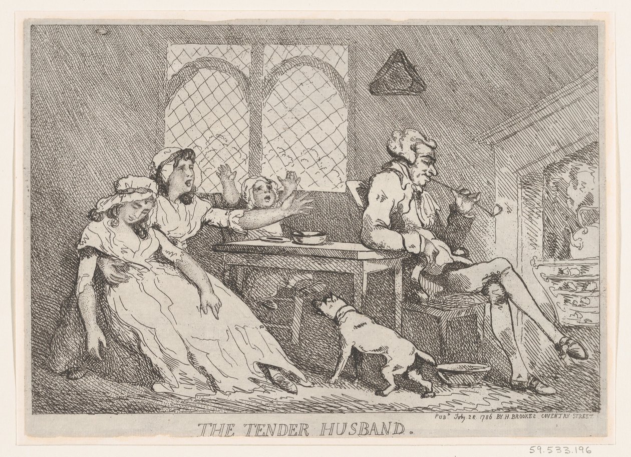 De tedere echtgenoot door Thomas Rowlandson