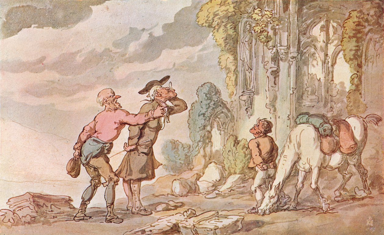 De reis van Dr. Syntax op zoek naar het pittoreske, 19e eeuw, 1907 door Thomas Rowlandson