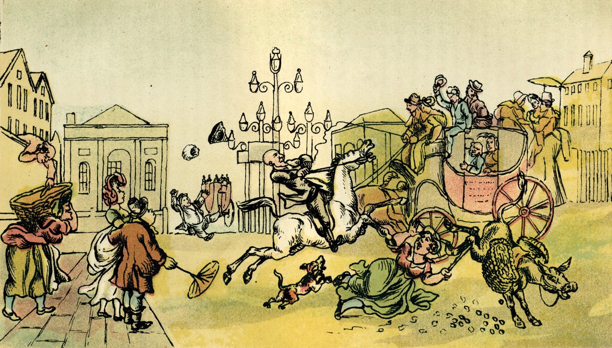 Het resultaat van het kopen van een blinde paard door Thomas Rowlandson
