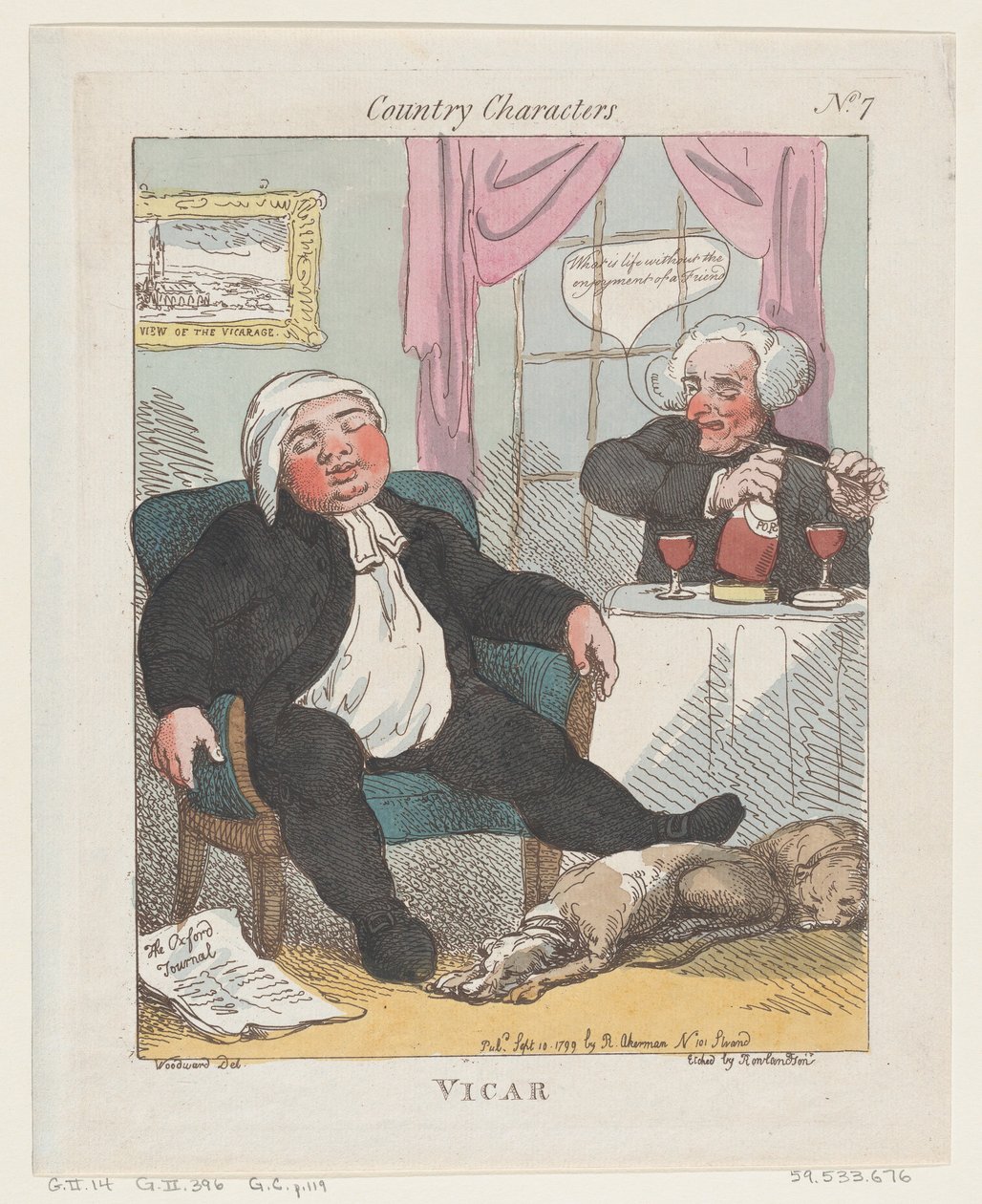 Pastoor door Thomas Rowlandson