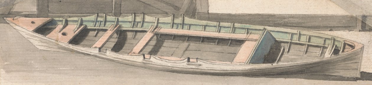 Een roeiboot door Thomas Sandby