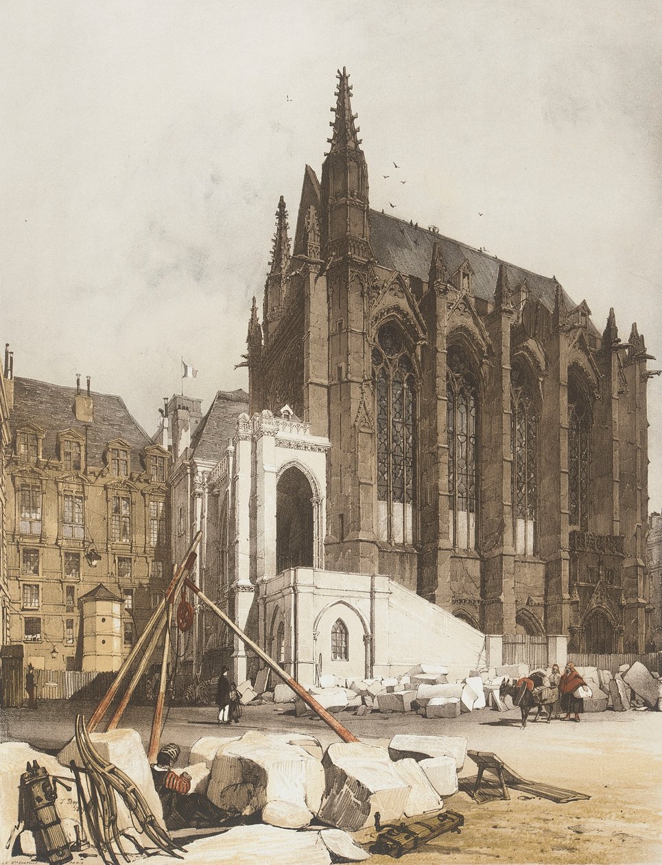 De Sainte-Chapelle, Parijs door Thomas Shotter Boys