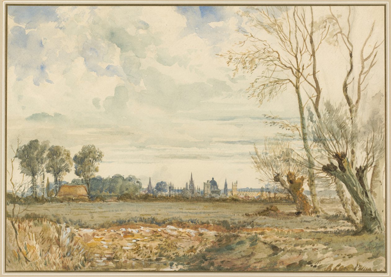 Weiden met een Ver Uitzicht op Oxford door Thomas Shotter Boys