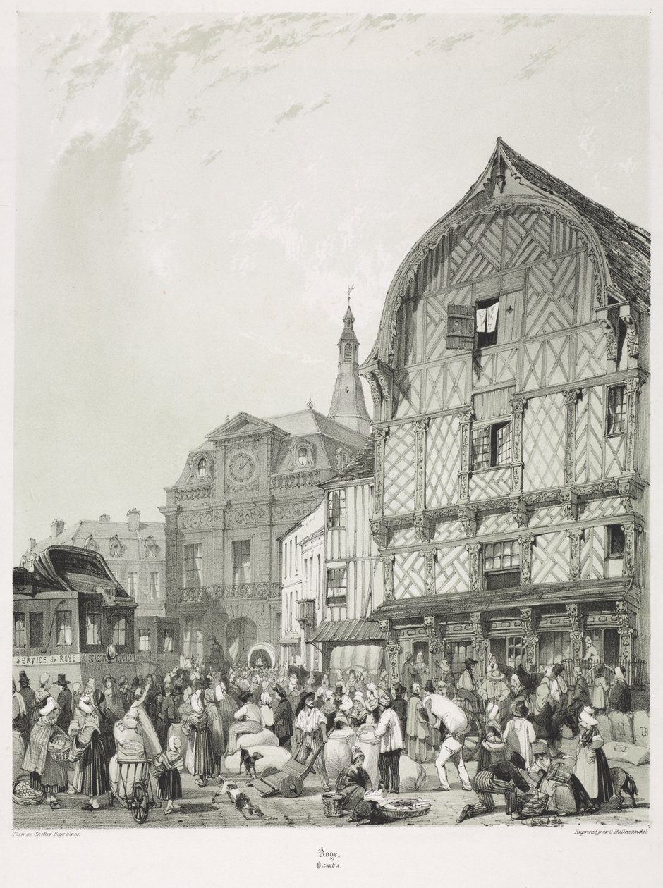 Schilderachtige en Romantische Reizen in Oud Frankrijk, Picardië Vol. 2, 1840 door Thomas Shotter Boys