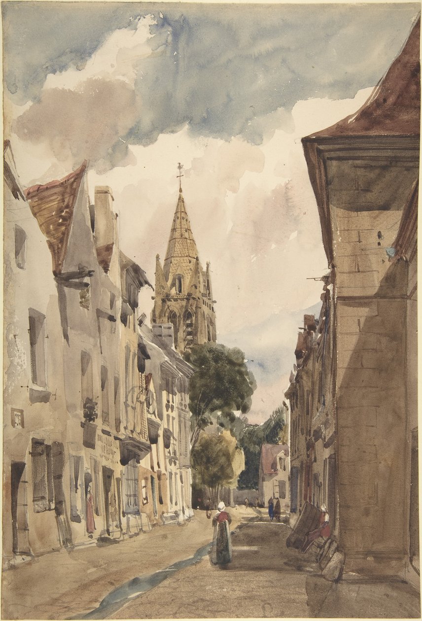 Uitzicht op Issy (Een straat in Issy-les-Moulineaux, Seine) door Thomas Shotter Boys