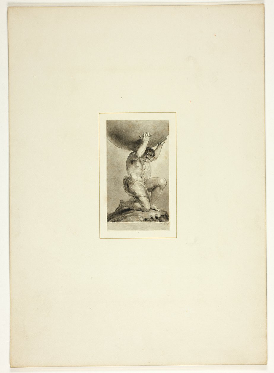 Studie voor een plaat uit De Triomfen van Temperament, in het 1796 Royal Engagements Pocket Book door Thomas Stothard